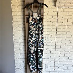 Free People Floral Print Jumpsuit